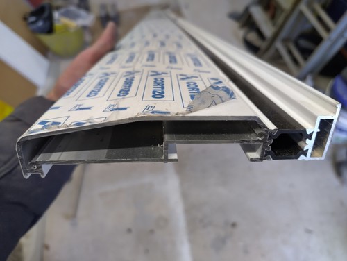 Aluminium sill - sill, (white)
