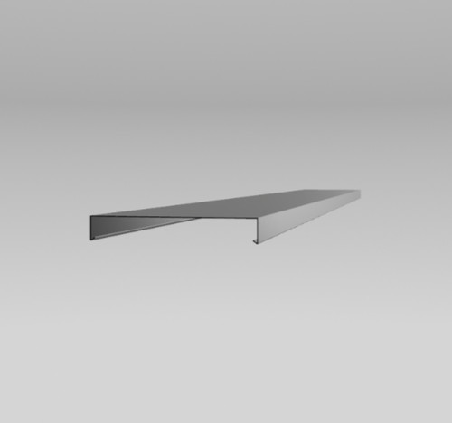 Aluminium coping 50x340x50mm - aluminium,