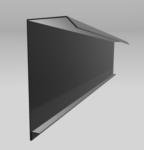 Aluminium straight fascia - straight,