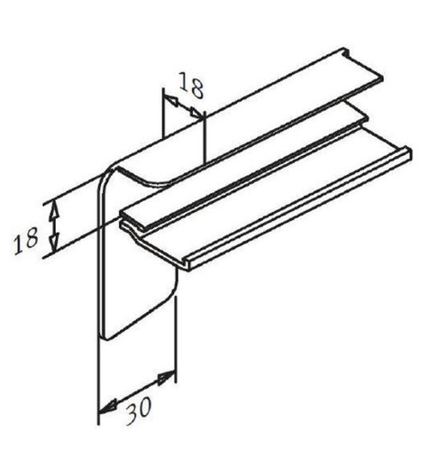 Aluminium board piece b406 - board,